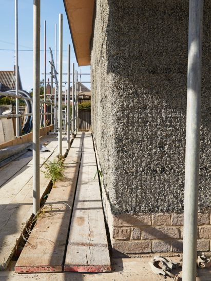Cob construction at a home in Norfolk