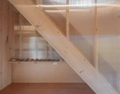 Polycarbonate plastic staircase by Cordero Pardee