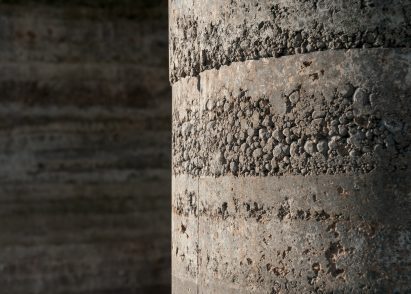 Rammed-earth column