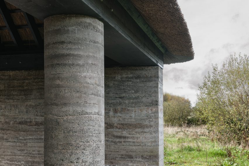 Dem Talamh rammed-earth shelter by Fuinneamh Workshop Architects