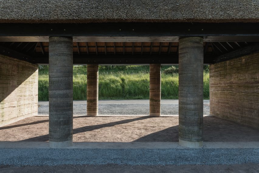 Dem Talamh rammed-earth shelter by Fuinneamh Workshop Architects