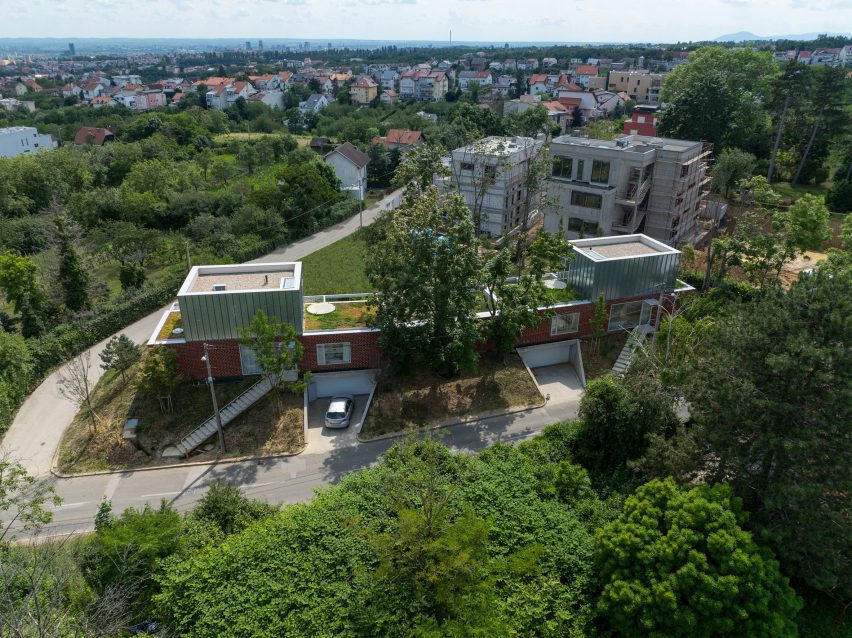 Double Villa Bukovac house in Zagreb by Njiric+ Arhitekti