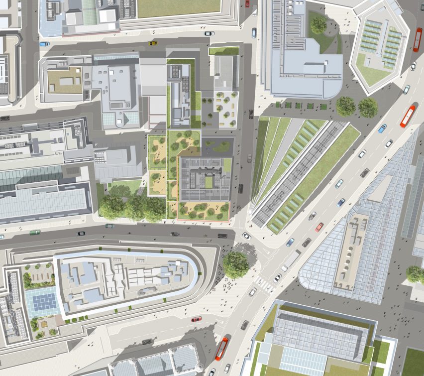 Site plan of Edenica by Fletcher Priest Architects