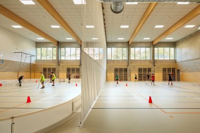 Gymnasium interior by Atelier 6 in the Czech Republic