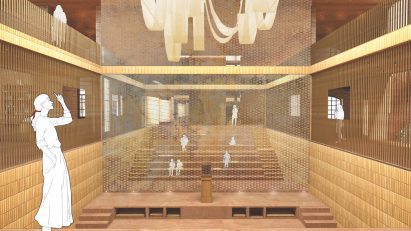 Visualisation showing the interior of a medical centre