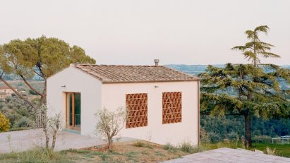 Florentine barn conversion with geometric windows