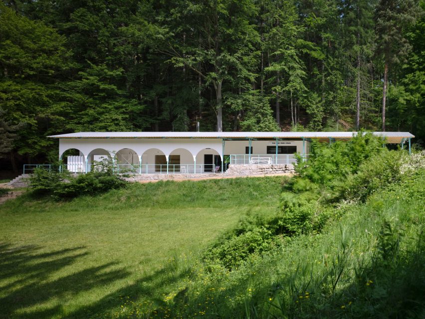 Forest Pool in the Czech Republic by Mjolk Architekti and Marie Vondrakova