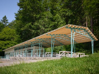 Forest Pool in the Czech Republic by Mjolk Architekti and Marie Vondrakova