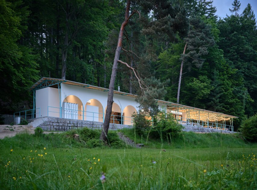 Forest Pool in the Czech Republic by Mjolk Architekti and Marie Vondrakova