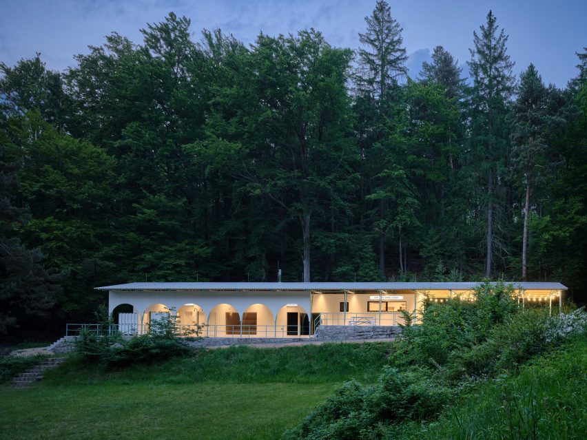 Forest Pool in the Czech Republic by Mjolk Architekti and Marie Vondrakova