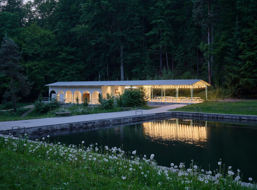 Pool house restoration in the Czech Republic