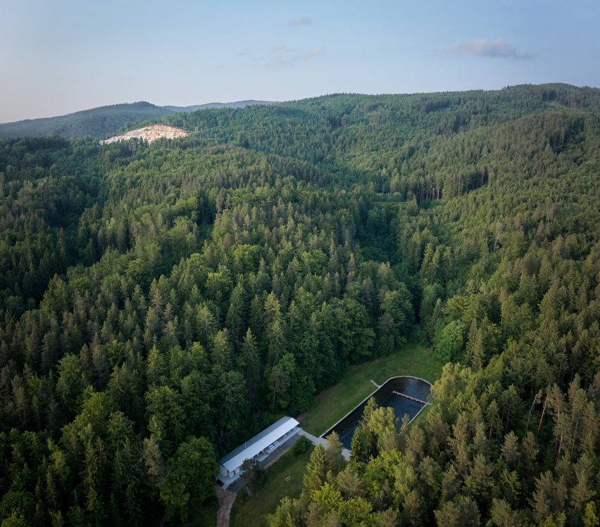 Forest Pool in the Czech Republic by Mjolk Architekti and Marie Vondrakova