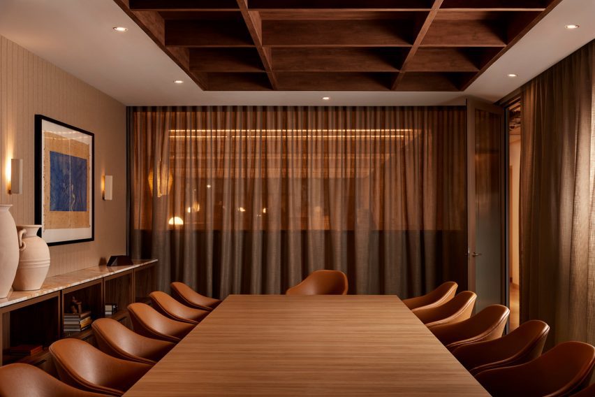 Meeting room in Forum co-working at Sixty-five Dover in Cremorne, Melbourne, by Foolscap Studio