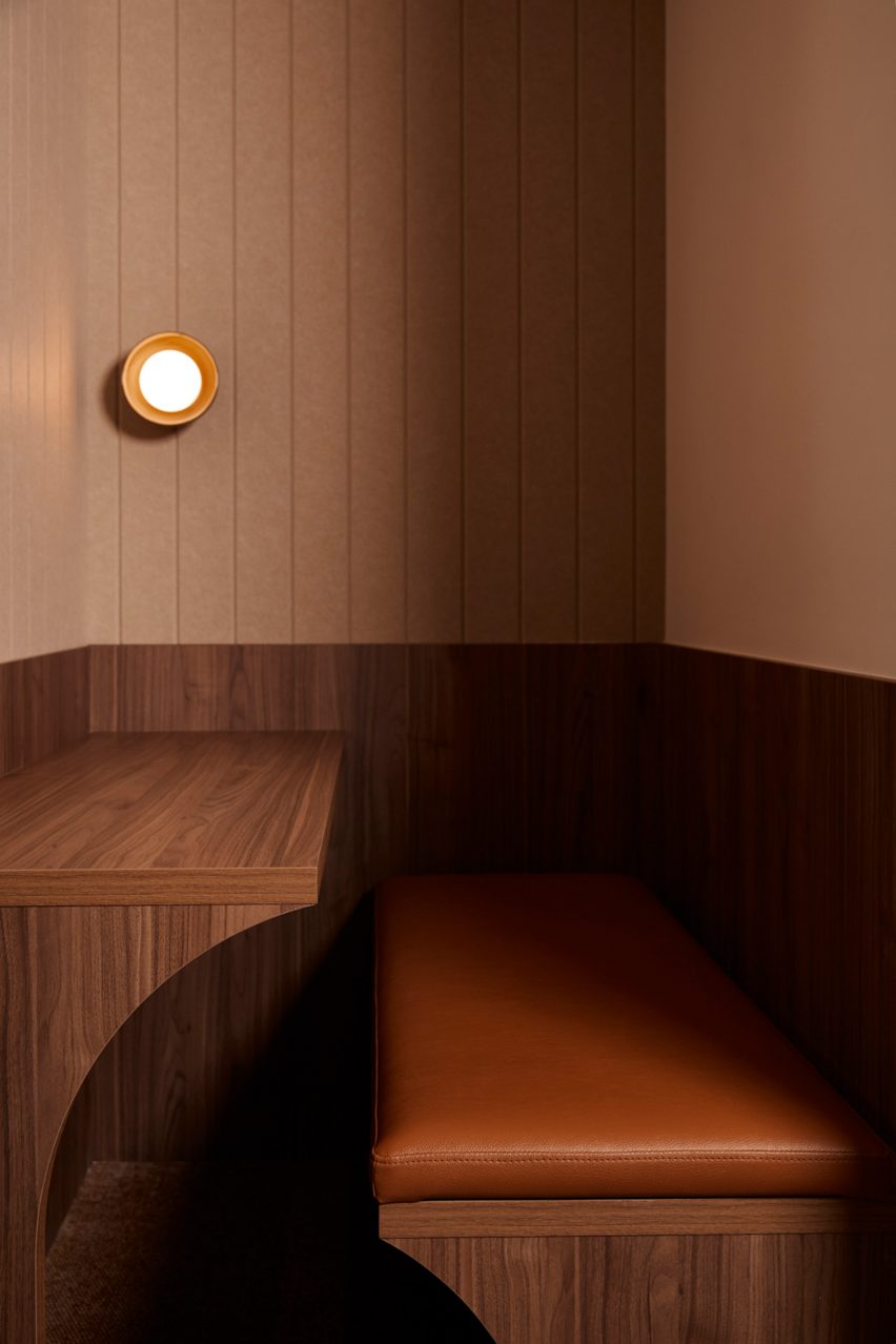 Banquette in Forum co-working at Sixty-five Dover in Cremorne, Melbourne, by Foolscap Studio