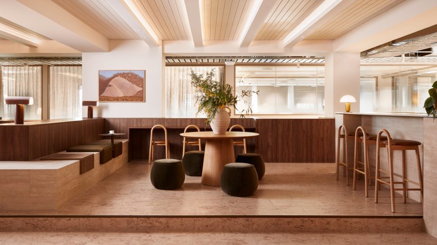 Foyer in Forum co-working at Sixty-five Dover in Cremorne, Melbourne, by Foolscap Studio