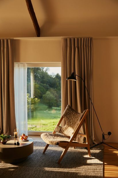 Chair next to a window