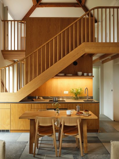 Kitchen area and mezzanine