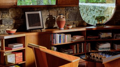 Ready To Hang at Frank Lloyd Wright's Toyhill House