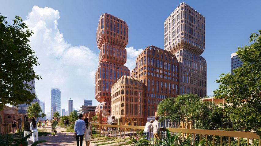 Hatai towers by Heatherwick