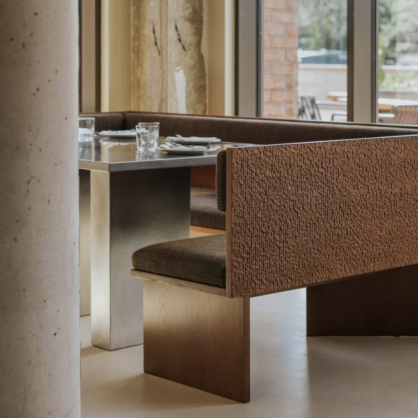 Seating area of Canal restaurant interior in London by A-nrd