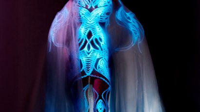 Glowing algae dress