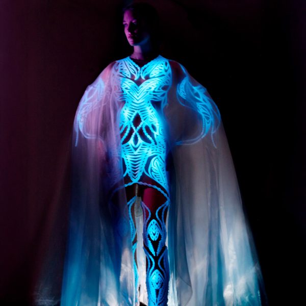 Glowing algae dress