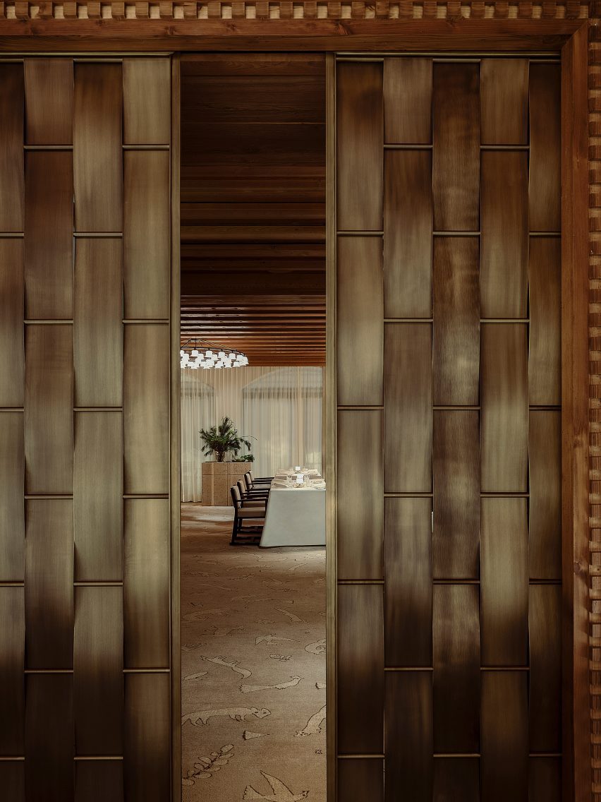 Woven bronze panels