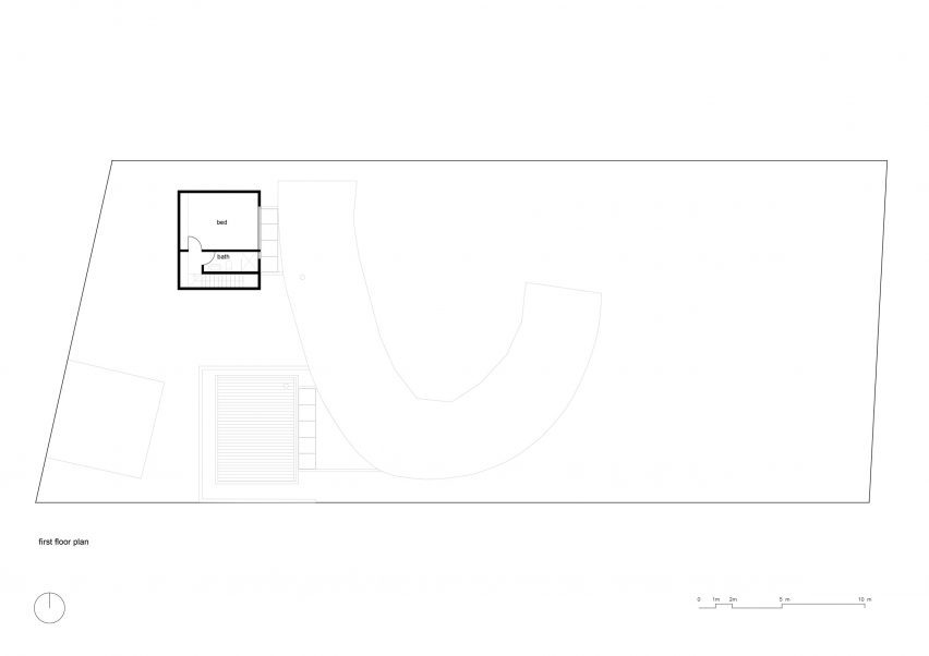 Plan of Coil House by Karen Abernethy Interiors and Architecture