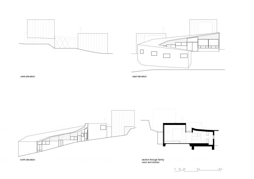 Drawings of Coil House by Karen Abernethy Interiors and Architecture