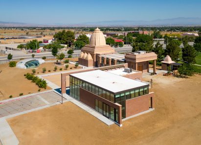 Hindu temple in the California desert