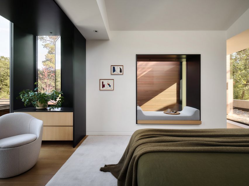 California house with concrete bas relief