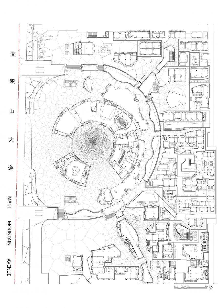 Plan of Maiji Mountain Visitor Centre