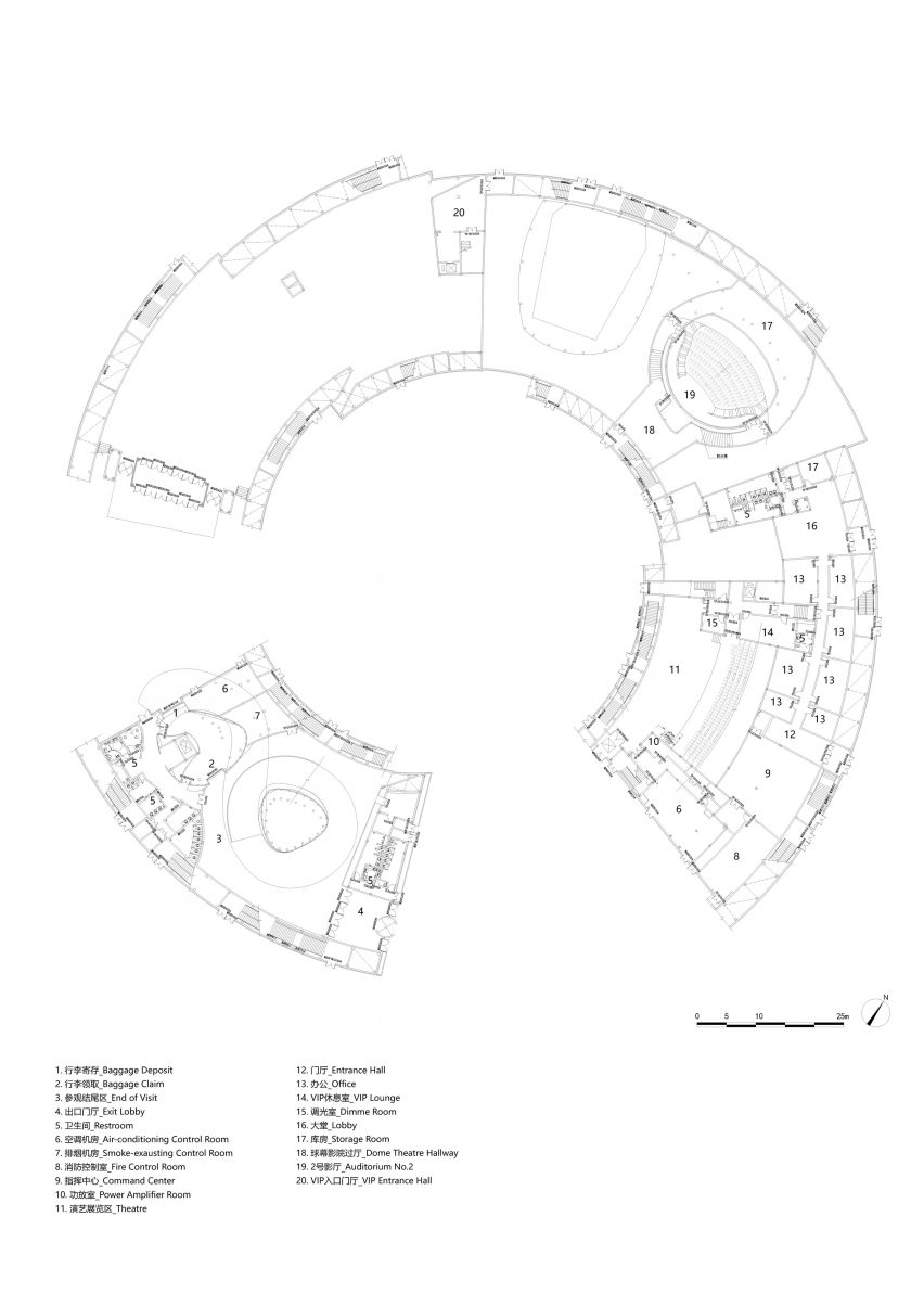 Plan of Maiji Mountain Visitor Centre