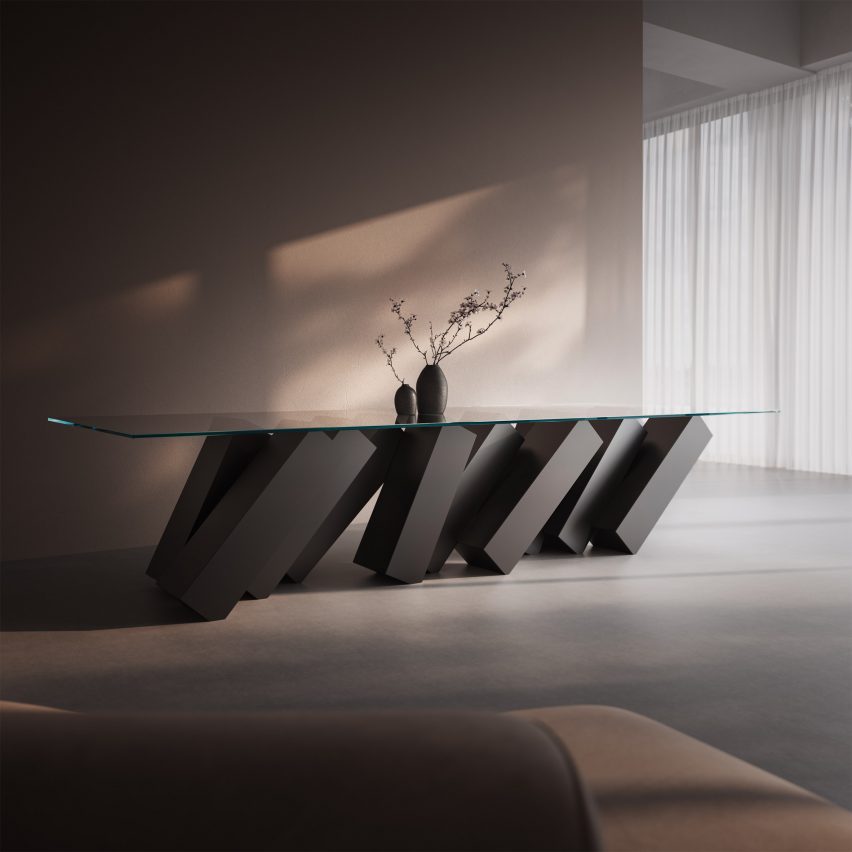 Megalith table by Duffy London