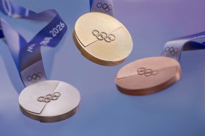 Gold, silver and bronze medals
