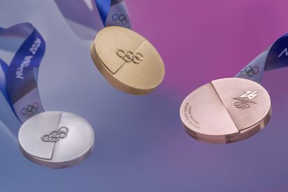 Gold, silver and bronze medals