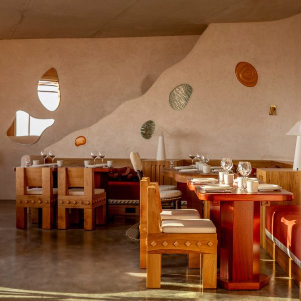 Interiors of Teos restaurant at Mylos Hotel