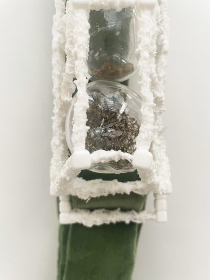 a photograph of a portable honey structure for bees
