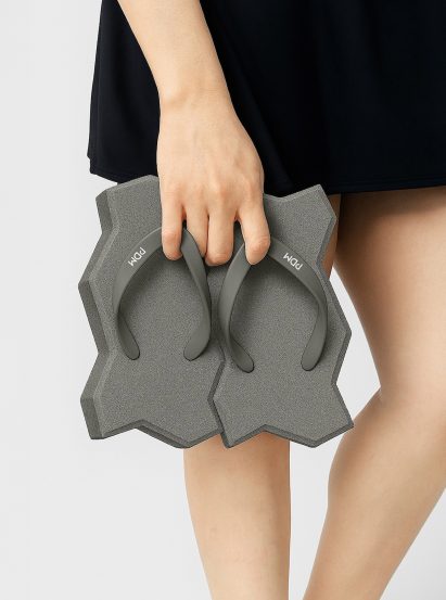 Paving stone flip flops