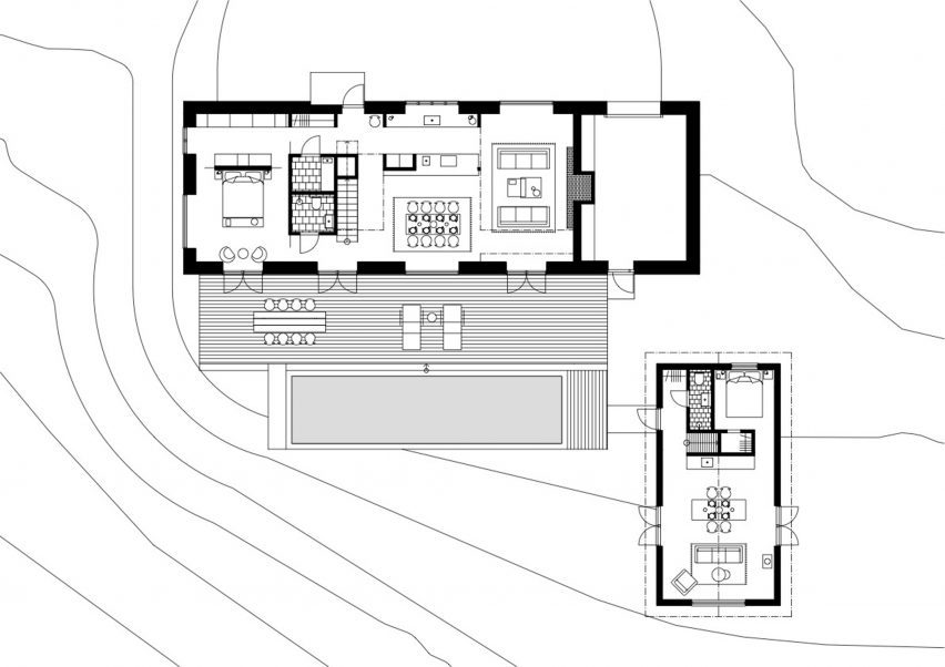 Plan of House Hökarn by Per Bornstein