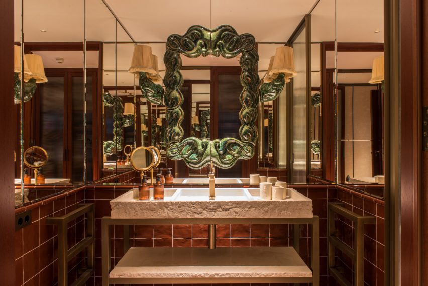 bathroom mirror