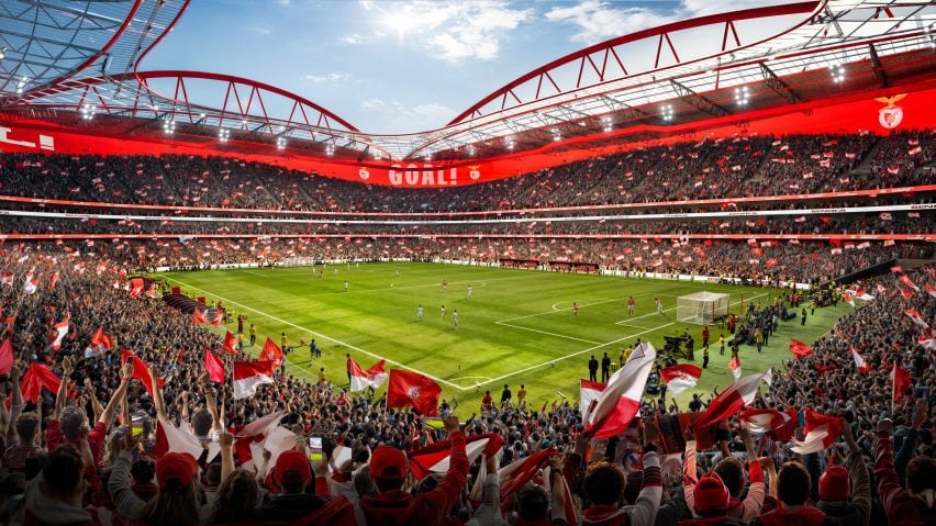 Roof trusses above Estádio da Luz