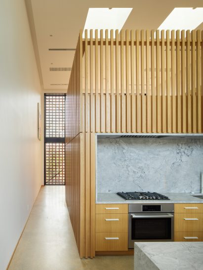 Kitchen in the showroom