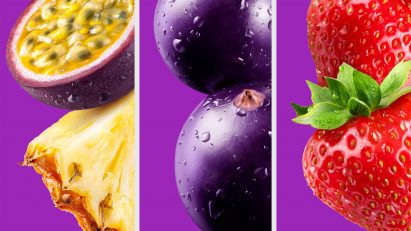Close-ups of juicey fruit