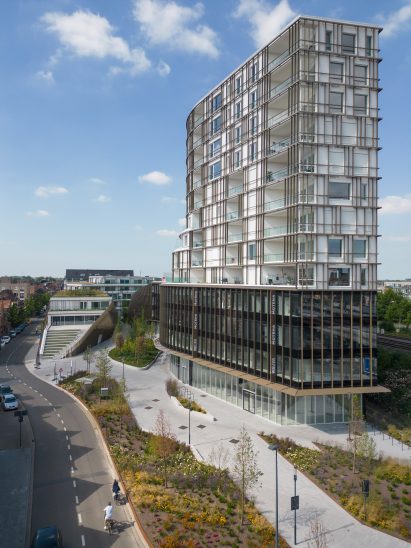 Roelevard development in Roeselare, Belgium, by Snøhetta and B2Ai