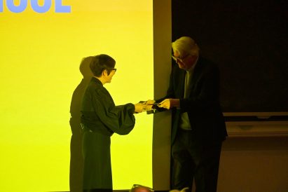 Kazuyo Sejima speaking at the Weitzman School Awards