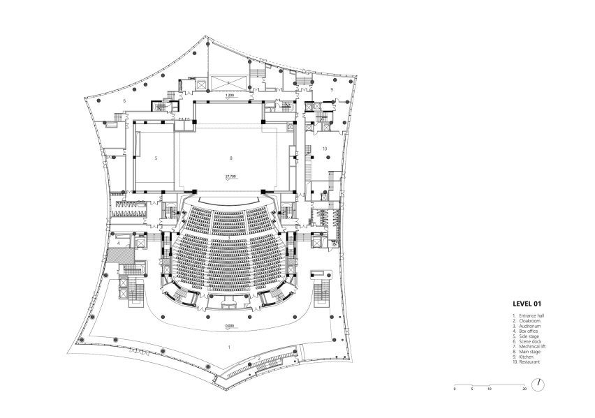 West Bund Grand Theatre first floor plan