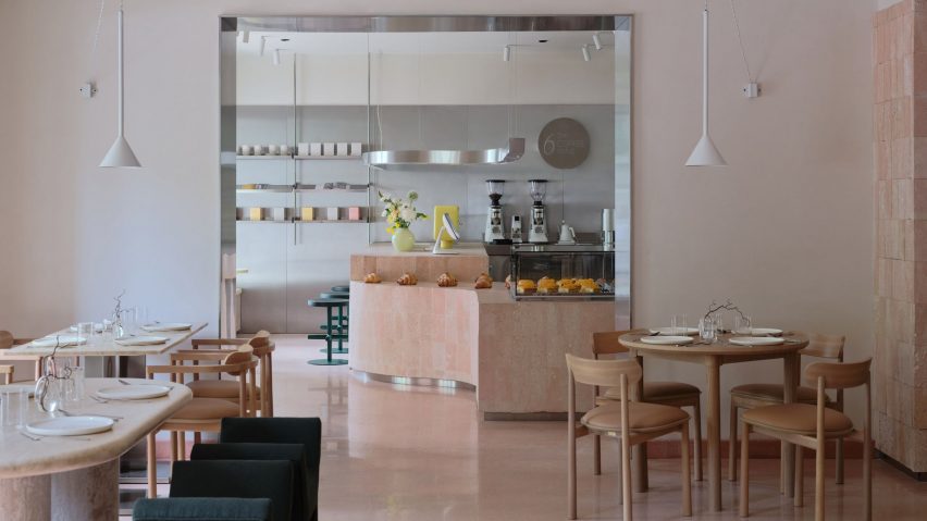Main dining space inside Six Coffee Wine