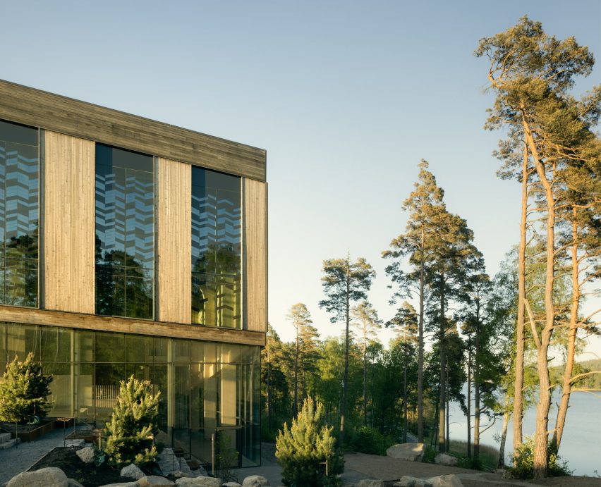 Exterior of timber building
