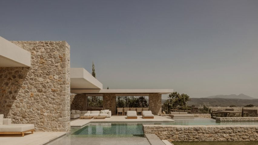 Pool terrace at Southwand House by K-Studio